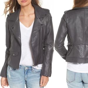 Blank NYC Faux Leather Jacket (Grey)